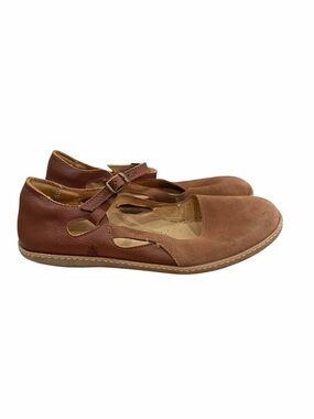 El Naturalista Women's 10 EU 41 Brown Suede Mary Jane Flat Shoes